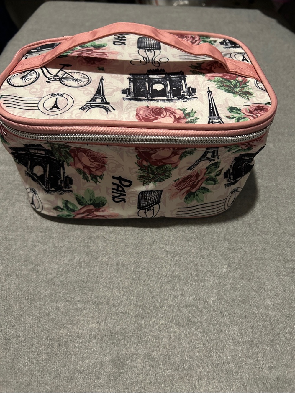 Floral Paris Travel Case - Pink Roses